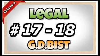 # 17 - 18 | 105 wpm | Legal | G.D.Bist | Volume 1