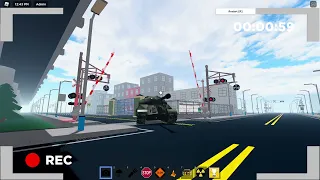 When a train collides with a tank in Roblox