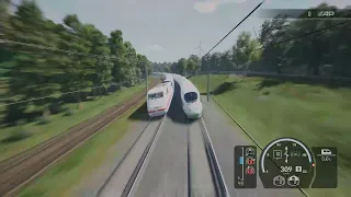 Train Sim World 3 ICE1 ICE3 Side Crash Test