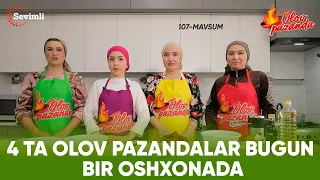 OLOV PAZANDA 107-MAVSUM 5-QISM 4 TA OLOV PAZANDALAR BUGUN BIR OSHXONADA