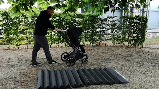 Cybex E Priam - wózek z napędem elektrycznym - test w terenie przy obciążeniu 15kg - Bociek.eu