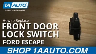 How to Replace Front Door Lock Switch 08-12 Ford Escape