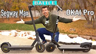 Two VERY GOOD Scooters but which is better? | OKAI Neon Pro vs Segway Max