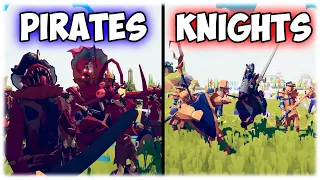 Epic Showdown: Pirates vs. Knights - Totally Accurate Battle Simulator #tabs #game #simulator