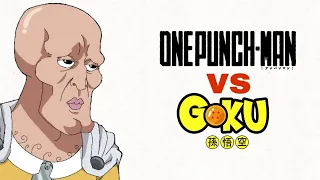 Saitama vs Goku arm wrestling part 2 |filpaclip animation