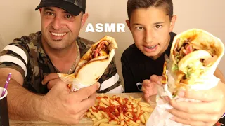 *ASMR* Döner kebap ve cips/ Türkçe/English