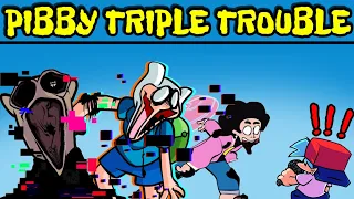 Friday Night Funkin' Pibby Sing Triple Trouble - Finn, Jake, Steven, Spongebob | Pibby x FNF Mod