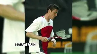 Marat Safin is the king of broken rackets