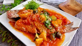 Your Kids Will Love This! Sweet & Sour Fish 糖醋鱼 Chinese Whole Fish Recipe • How to deep fry fish