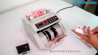 How to Use Professional Bill Counter with Automatic Counterfeit Detection and Batching Function mp4