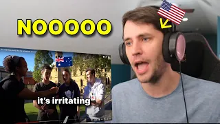 American reacts to: Do Australians like the American accent?