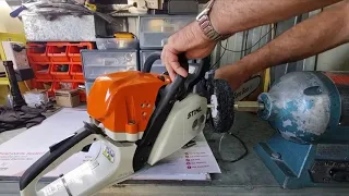 How to start a Stihl chainsaw and avoid flooding