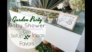 Baby Shower Ideas| Spring Garden Party Baby Shower DIYs & SetUp| Megan Navarro