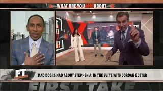 Mad Dog is MAD Stephen A. was in a suite with Michael Jordan and Derek Jeter | First Take