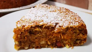 No eggs, no sugar, no dairy! Moist diet carrot cake in 10 minutes!