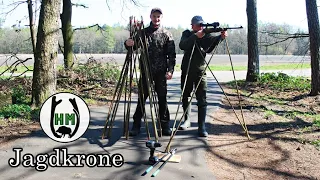 Jagdkrone- Zielstock / Pirschstock selber bauen | SELFMADE SHOOTING STICKS | 4 - Bein