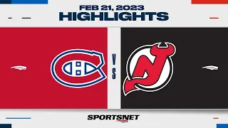 NHL Highlights | Canadiens vs. Devils - February 21, 2023