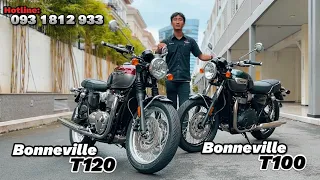 Anh em nhà Triumph Bonneville Legend : T100 đọ dáng cùng T120 , sự lựa chọn nào là phù hợp !?