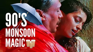 4K VIDEO SONGs | 90s Monsoon Special | #Bollywood Rain Song | Filmy Gaane