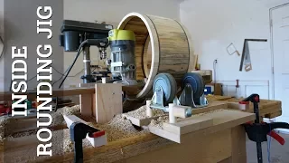 Drum Building -- INSIDE ROUNDING JIG: Router Table, Phase 3