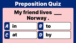 Preposition Quiz | English Quiz | Grammar Quiz