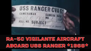 RA5C VIGILANTE AIRCRAFT ABOARD THE USS RANGER VIETNAM ERA (SILENT FILM)  80354