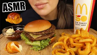 ASMR MCDONALDS GERMANY SIGNATURE BBQ BURGER w/ FRIES MUKBANG EATING SOUNDS No Talking 먹방 Kasmia ASMR