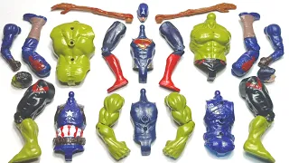 merakit mainan superman vs hulk smash vs siren head vs captain america ~ avengrs