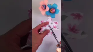 POV DIY Creative Ideas To Make Lollipops With Paper To Beautiful Flower  #shorts
