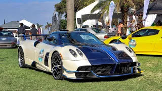 Pagani Huayra, Bugatti, Ferrari - World's Best Supercars Hypercars Arriving To Palm EVENT