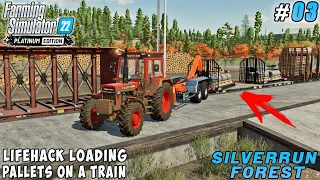 Buying sawmill, LIFEHACK loading pallets on a train | Silverrun Forest | Farming simulator 22 |  #04