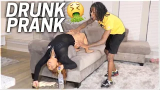 D.R.U.N.K GIRLFRIEND PRANK ON BOYFRIEND!