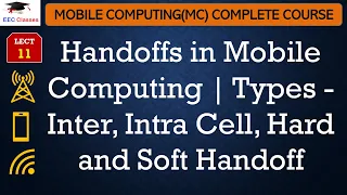 L11: Handoffs in Mobile Computing | Types - Inter, Intra Cell, Hard and Soft Handoff | MC Lectures