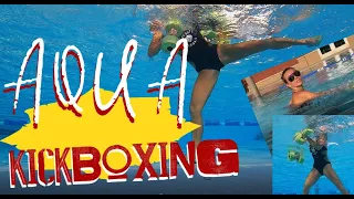Aqua Kickboxing: Best Water Aerobic for weight loss and toned body with pool dumbbells. Part 3