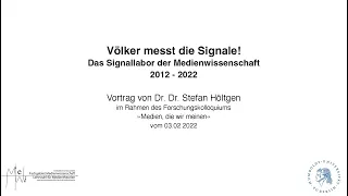 Völker messt die Signale