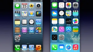 iOS 6 vs iOS 7: UI Comparison!