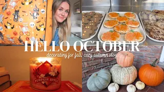 Hello October 🍂 🎃 decorating for fall, cozy autumn vlog, fall decor haul, chatty life update