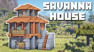 Minecraft - Savanna House Tutorial (How to Build)