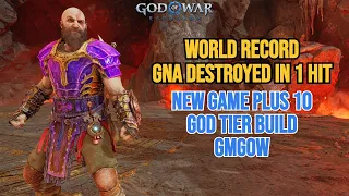 *World Record* GNA DESTROYED IN 1 HIT - GOD TIER BUILD - God Of War Ragnarok