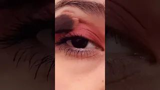 Red eye shadow look #shortvideo #makeup #eyemakeup #eyeshadow