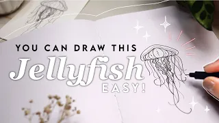 Jellyfish Drawing Tutorial ✏️ Realtime Step By Step Guide