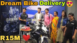 Finally, Taking Delivery OF My Dream Bike Yamaha R15M 2023 BS7 E20 | Brand New Yamaha R15M Delivery