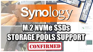 Synology NAS and M.2 NVMe SSD Storage Pools – FINALLY!