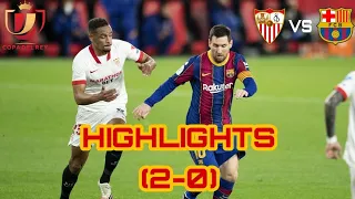 Sevilla vs  Barcelona (2-0) Copa del rey semifinals 1st leg