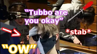 Tubbo STABS Himself with a SCREWDRIVER & Ranboo gets Protective of Him when hurt *Building PC Stream