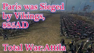 Paris under the war! | West Francia Vs Vikings,885AD | Total War: Attila CINEMATIC