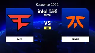 🔴  [ RU ] FaZe vs fnatic  BO3 | IEM Katowice 2022