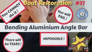 Episode 37 #boatrestoration bespoke hatch trim made from aluminium angle