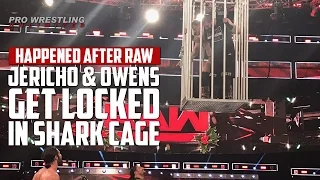 Kevin Owens & Chris Jericho Get Locked In Shark Cage After RAW (VIDEO)