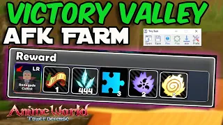 HOW TO AFK GRIND THE NEW LEGEND STAGE: VICTORY VALLEY | Anime World Tower Defense